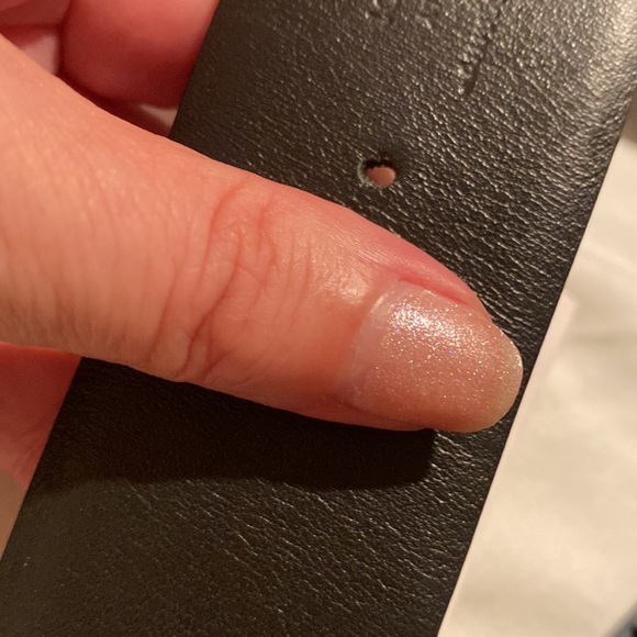 SALVATORE FERRAGAMO silver tone belt with Gancini buckle and black leather strap - Picture 7 of 7